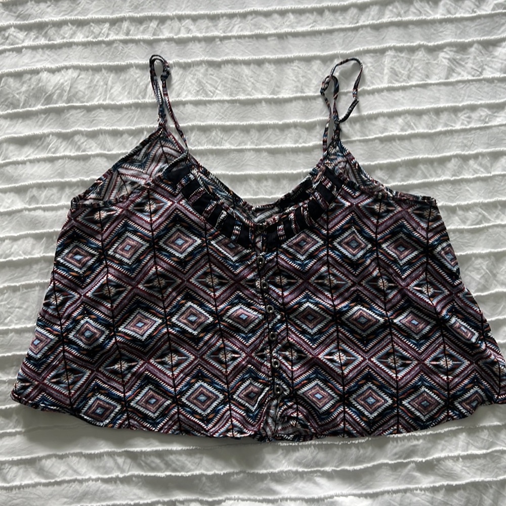 Pattered Forever 21 crop tank